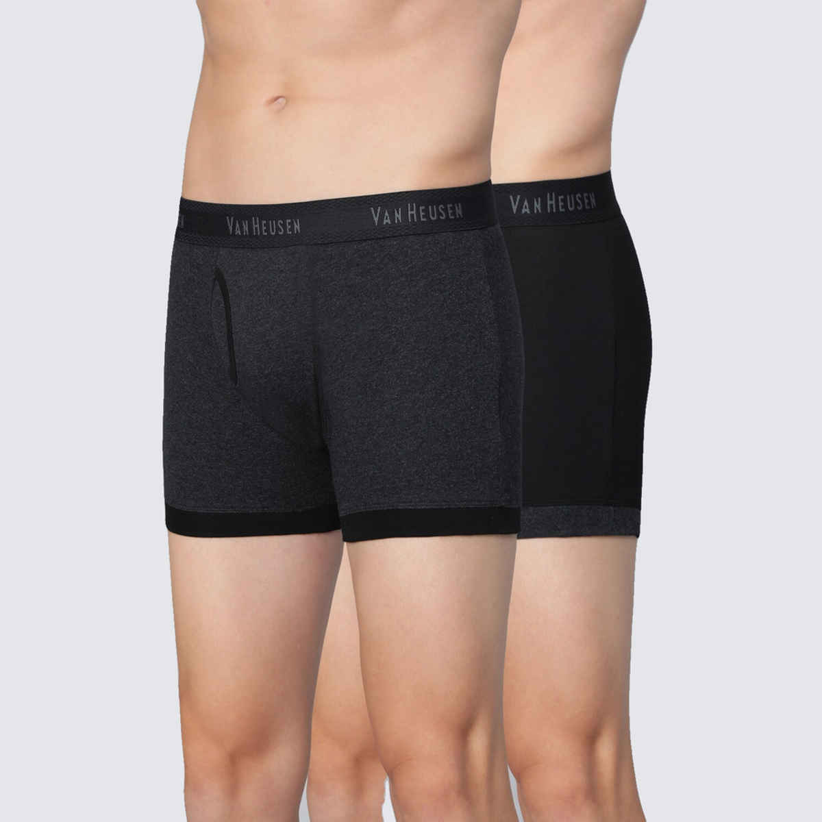 Van Heusen Men Solid Anti Bacterial & Colour Fresh Trunks | Assorted - S