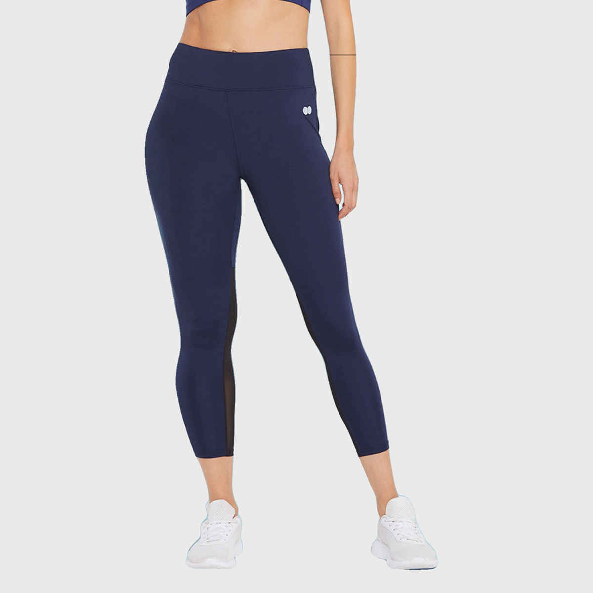 Clovia Activewear Ankle Length Tights (Blue - L)