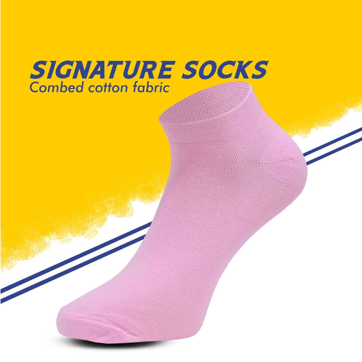 SOXBAE Low Cut Women's Ankle Socks | Pink, Aqua, and Beige - Free Size