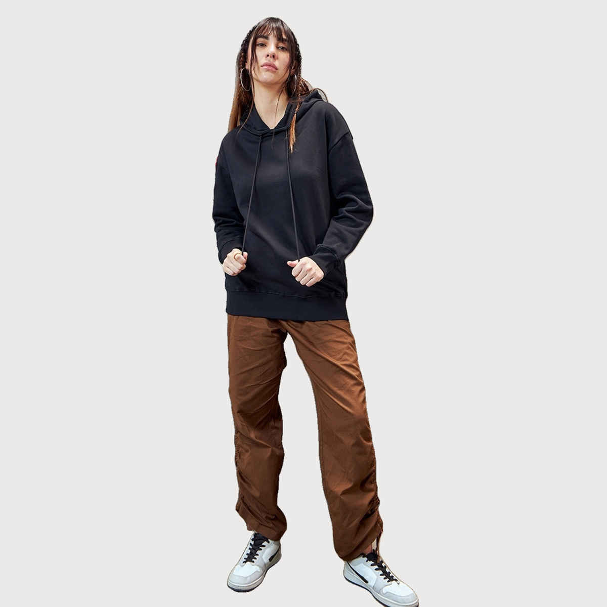 Bewakoof Women's Plus Size Hoodies | Black - 3XL