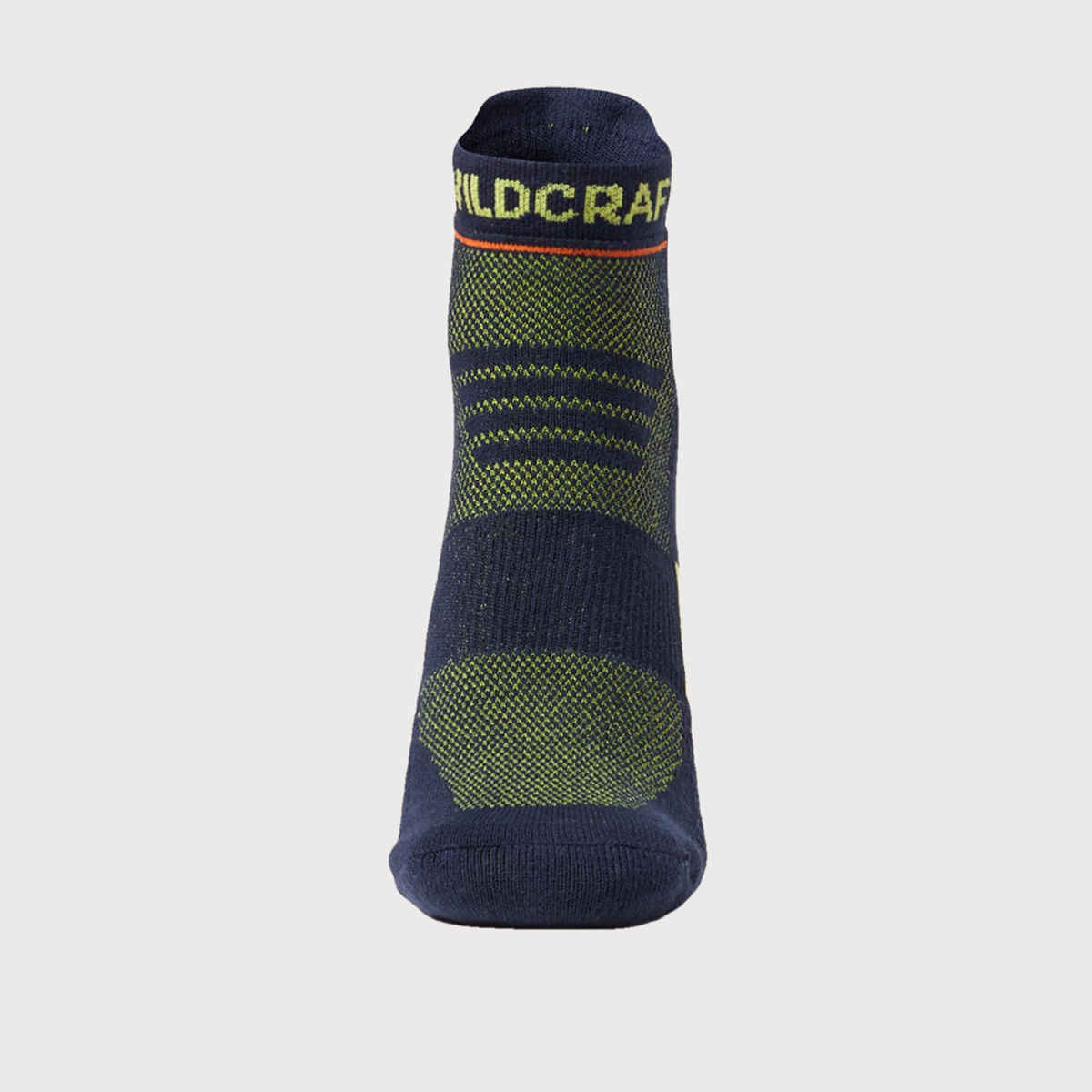 Wildcraft Men's Cotton Low Ankle Socks | Navy and Yellow - Free Size