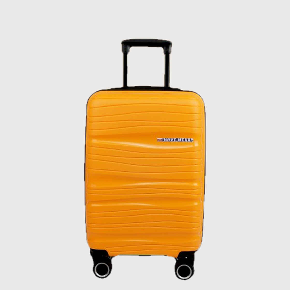 Move-Meant WanderWare Small Cabin Suitcase Polypropylene Orange Trolley Bag for Men & Women - 55 cm