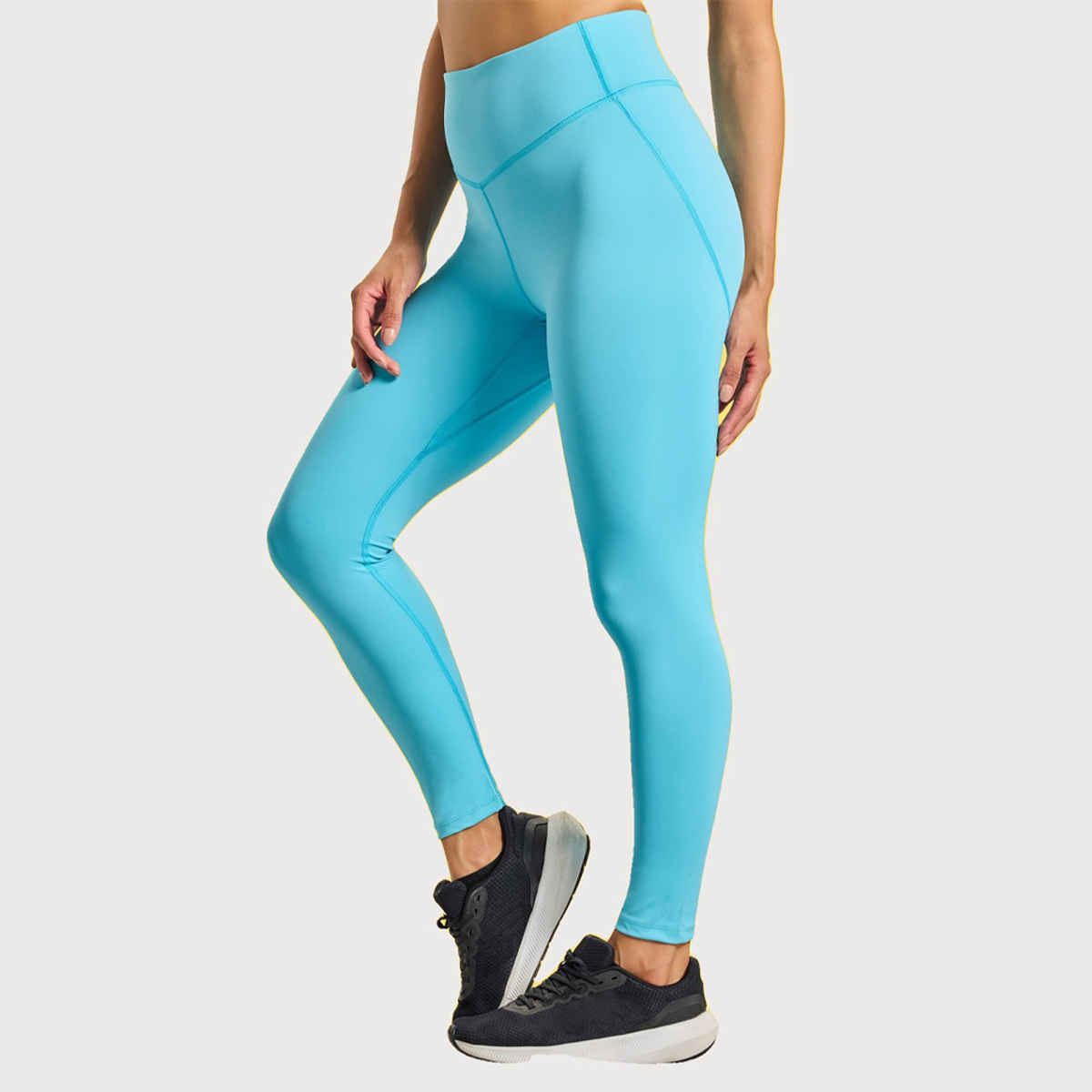 Boldfit Women's Yoga Pants Nylon Stretchable Fitness Leggings | SkyBlue - S