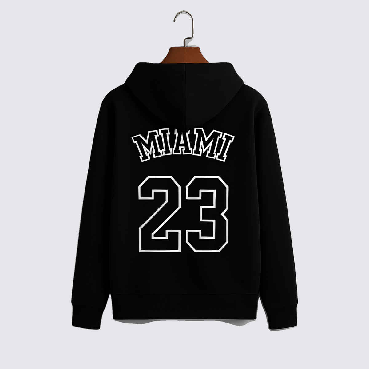 Try This Women's Full Sleeve Casual Print Hooded Sweatshirt | Black - L