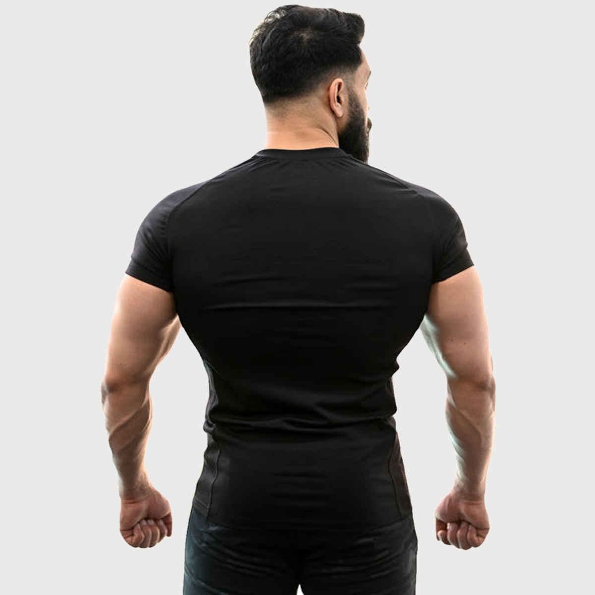 Fuaark Men's Performance GYM T-shirt | Black - L