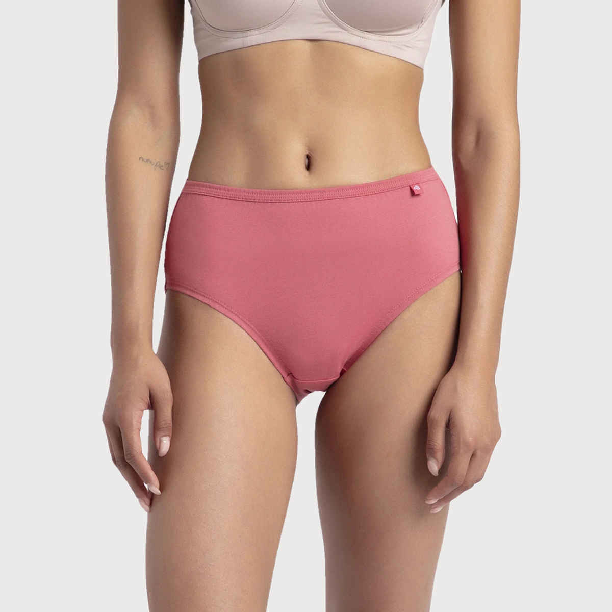 Jockey 1406 Women's Super Combed Cotton Underwear Mid Waist Hipster Panty|PO3 | Multicolor Dark assorted-S