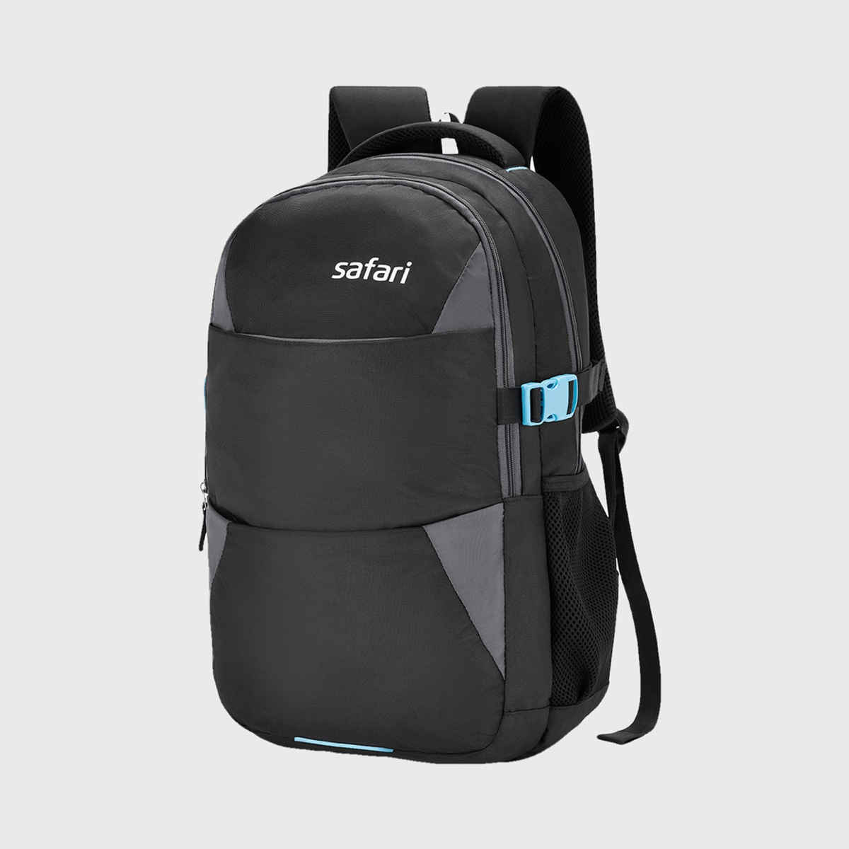 Safari Punch Plus 30L Laptop Backpack | 2 Compartments | Rain Cover | Bottle Holder | Color - Black