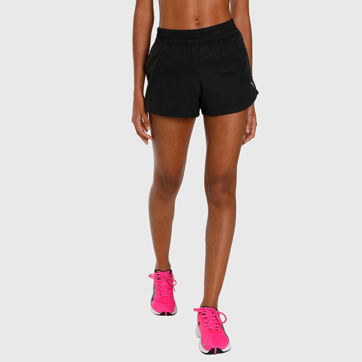 Puma Women's Training Shorts Performance Woven 3 Inch - Black | L