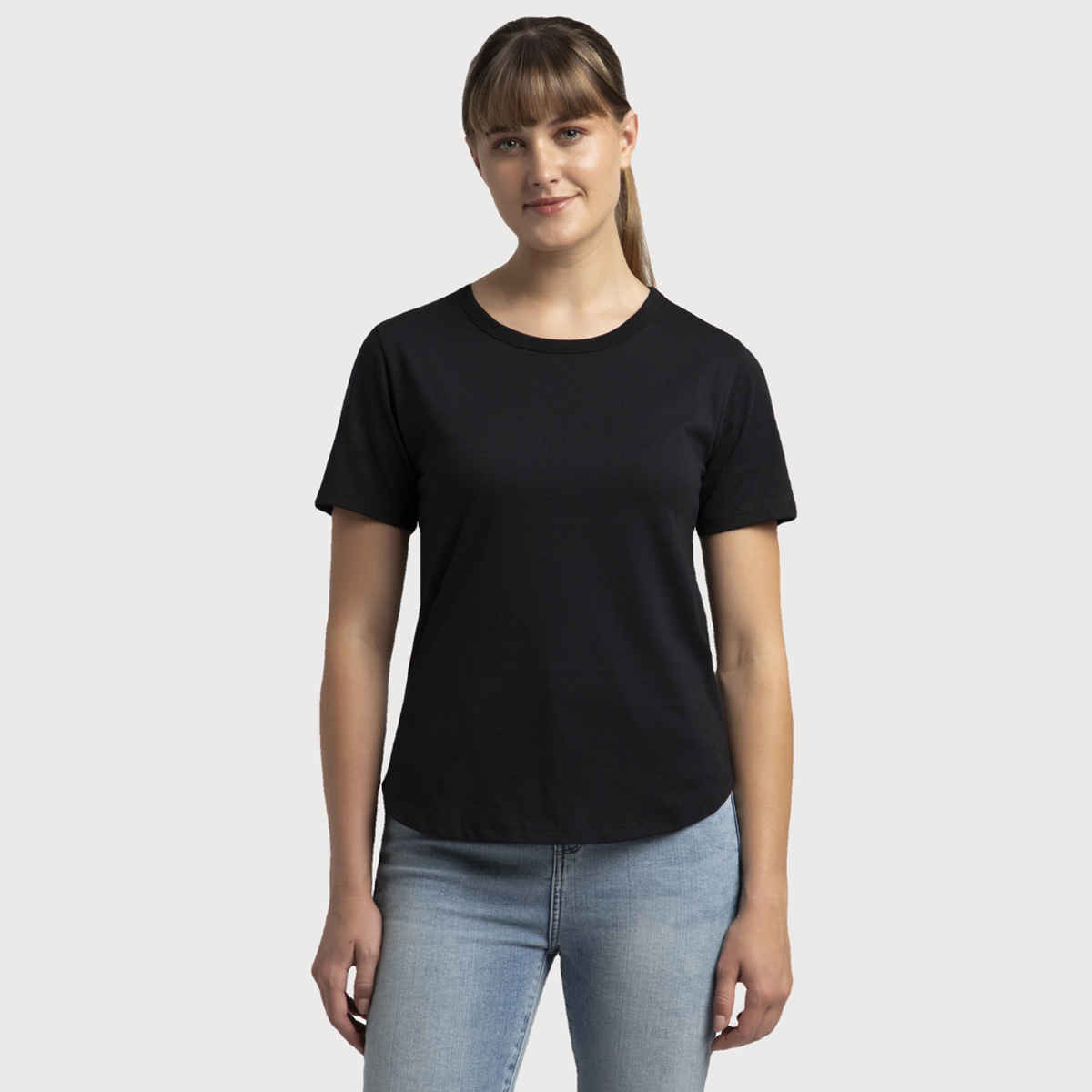 Jockey Women Cotton Rich Half Sleeve T-shirt | Black - S
