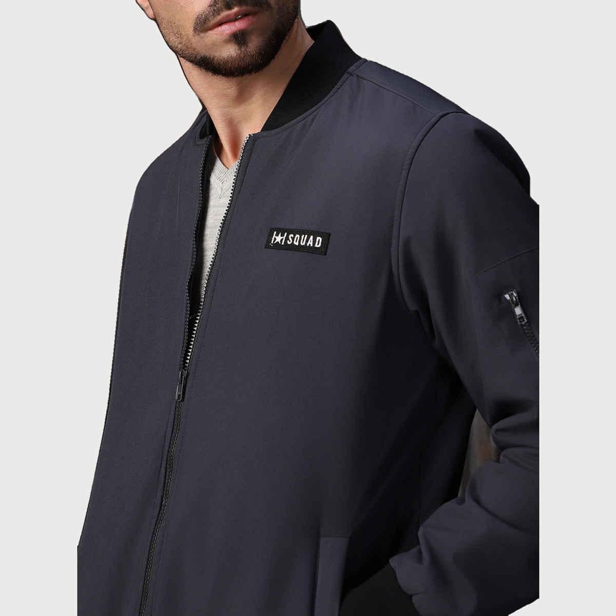 High Star Men's Lightweight Bomber Jacket | Blue - M