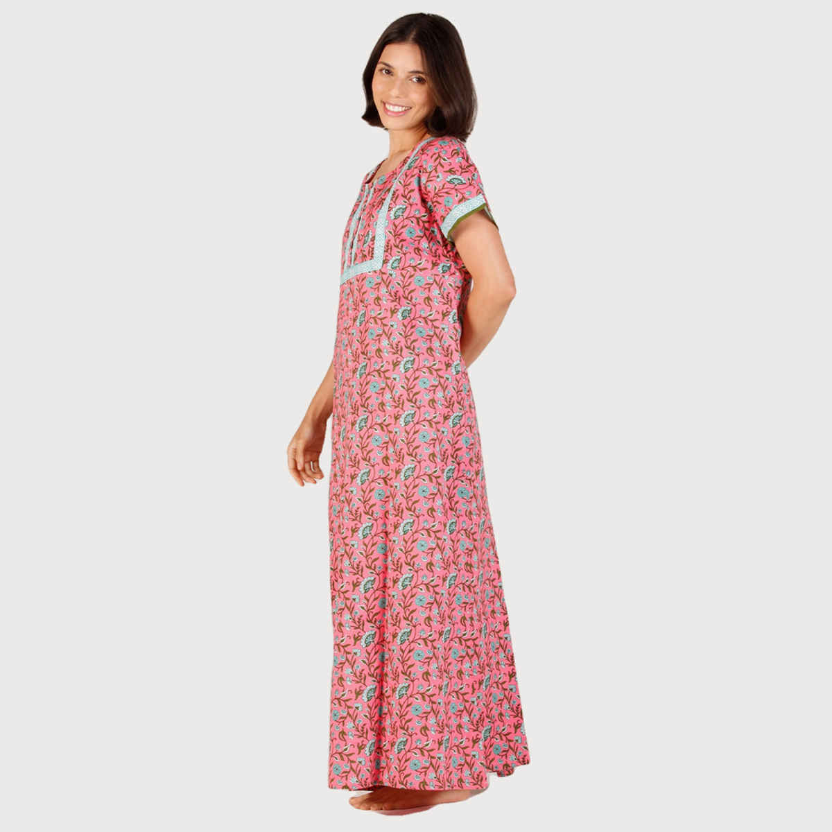 Evolove Women's Nighty Red Pink LNGCO3079RP-L