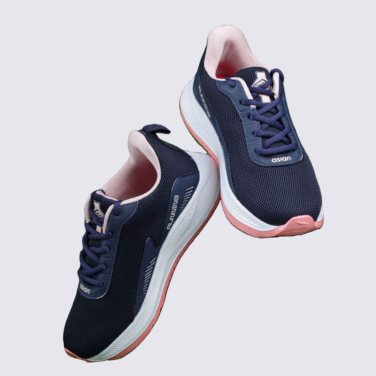 Asian Firefly-09 Women Navy Pink Sports Shoes (Size-5)