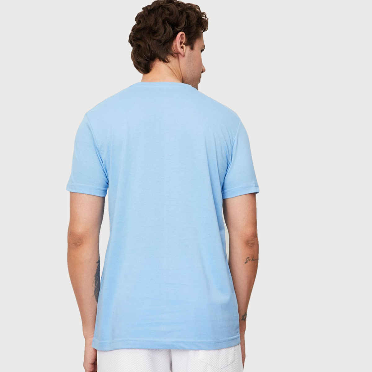 Gcyx Men's Mechanic Printed T-shirt | Light Blue - L