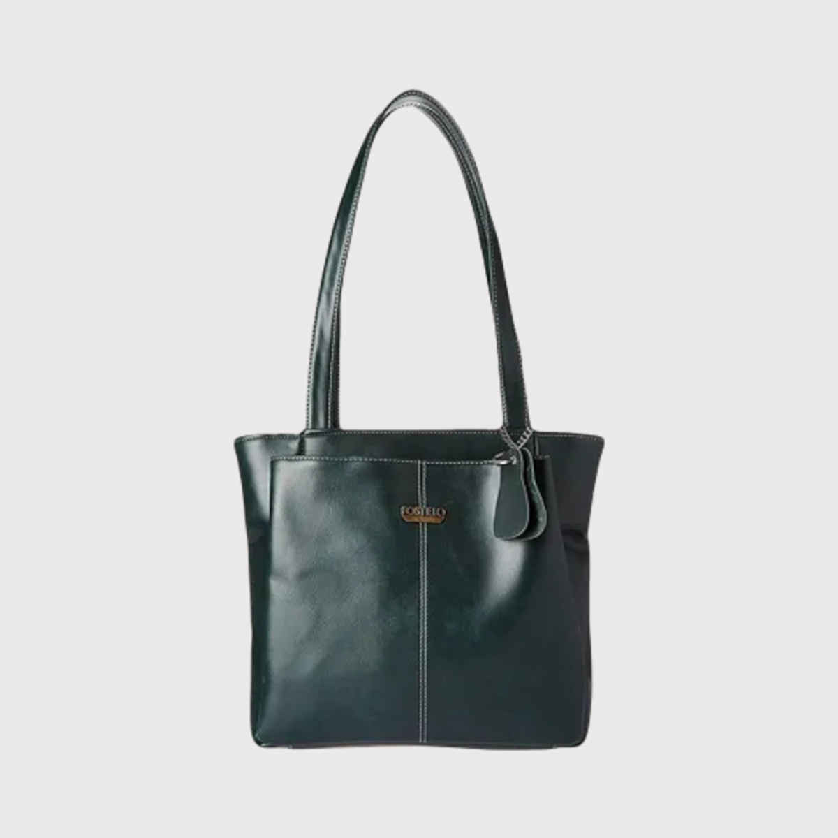 Fostelo Women's Vegan Leather Florence Handbags Shoulder Hobo Bag Ladies Purse | Green | Large