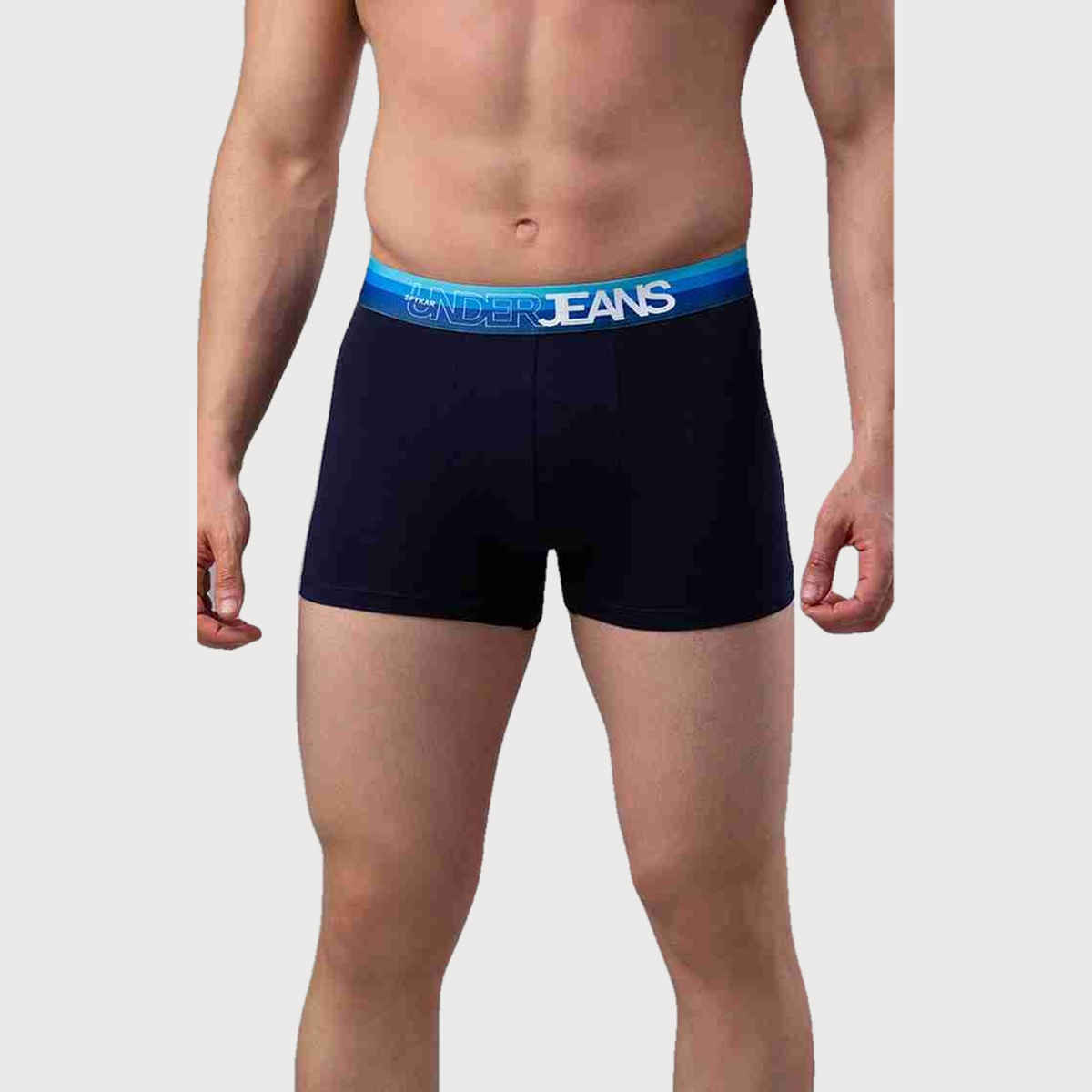 Underjeans by Spykar Men's Navy Blue Pack of 1 Trunk | XL