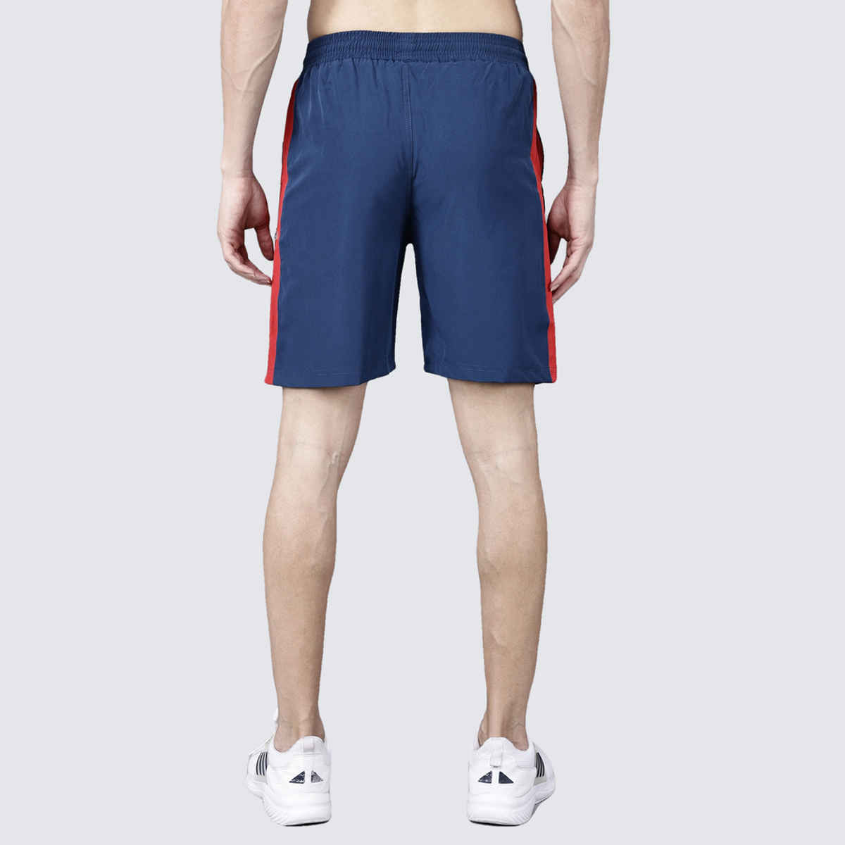 Texfro Men's Solid Knee Length Sports & Regular Shorts with Side Pockets - Blue | L