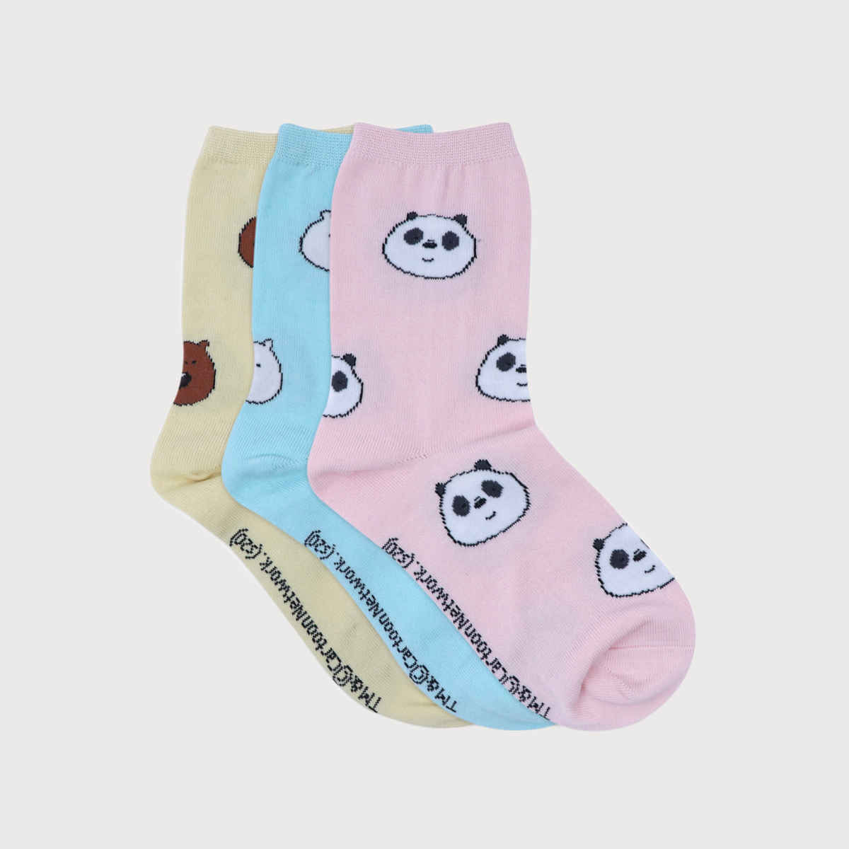 Balenzia Women's Combed Cotton and Spandex High Ankle Socks | Multicolour - UK 4 - 7