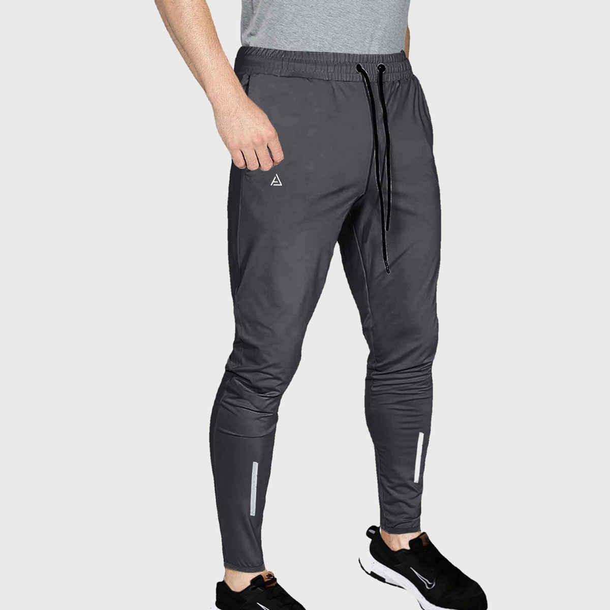 Avolt Men's Solid Regular Fit Track Pant | Dark Grey - 2XL