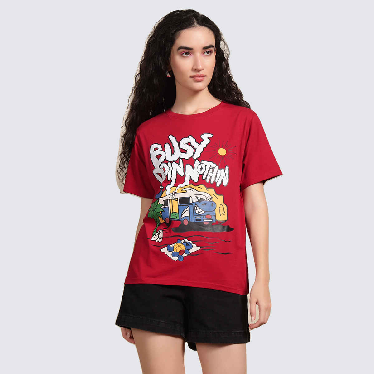 The Dry State Women's T-Shirt | WTSH 1844A 1499 | Cherry Red - L