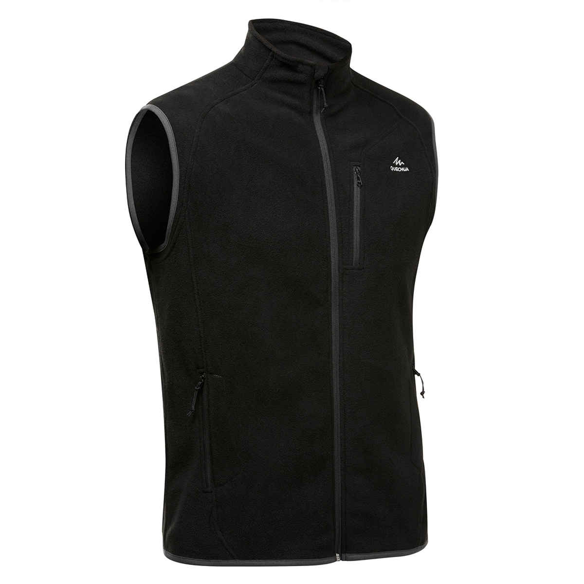 Quechua By Decathlon Men's Warm Winter Sleeveless Fleece | Black - M