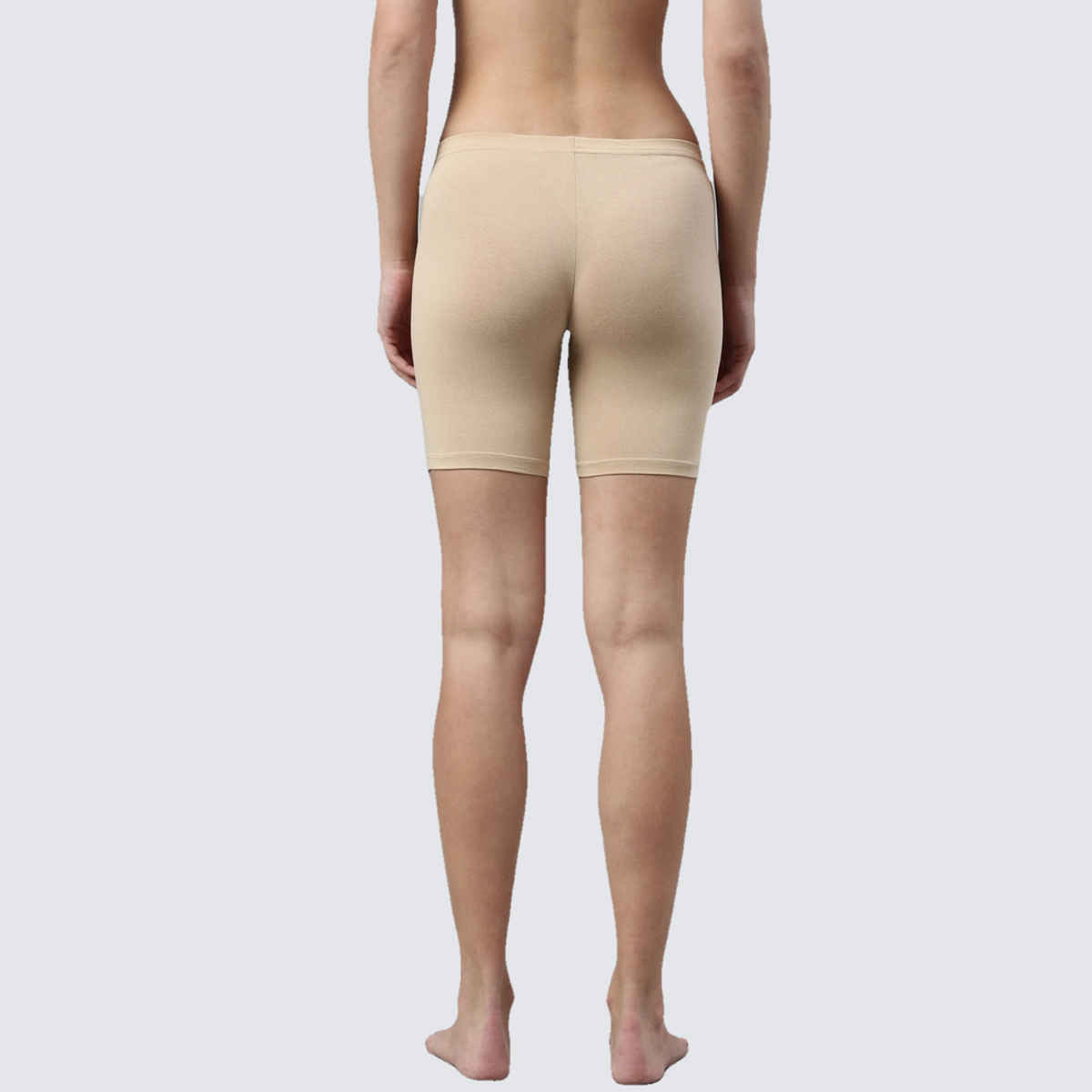 Enamor Women's E032 Hugged Fit Stretch Cotton Cycling Shorts|Soft Elastic Waistband | Skin-S