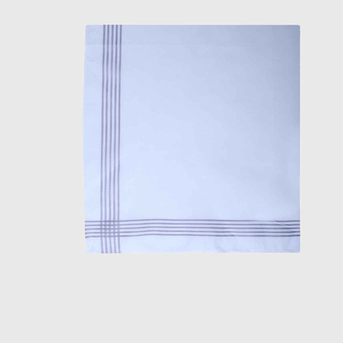 Dollar Men's Striped Cotton Handkerchief | White