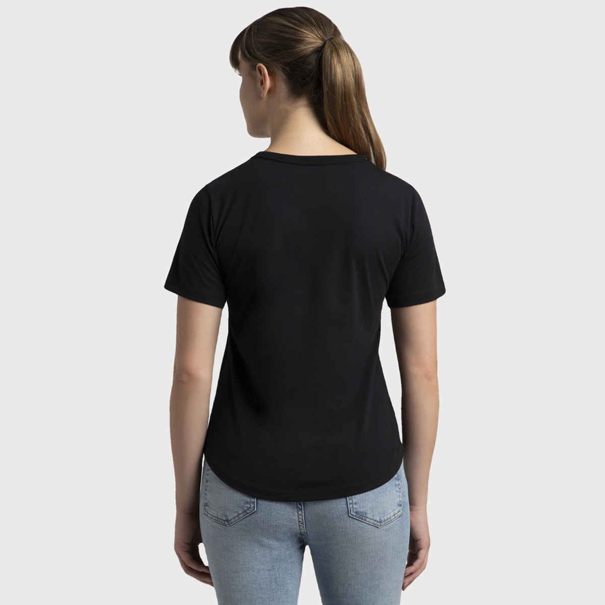 Jockey Women Cotton Rich Half Sleeve T-shirt | Black - S