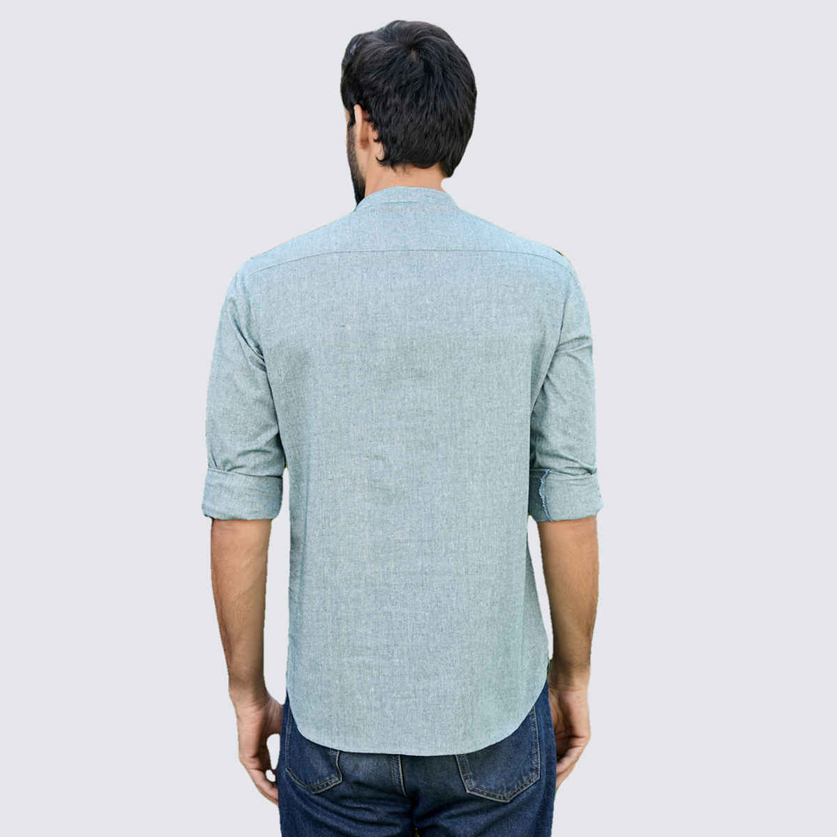 See Designs Men's Pure Cotton Short Kurta | Green - S