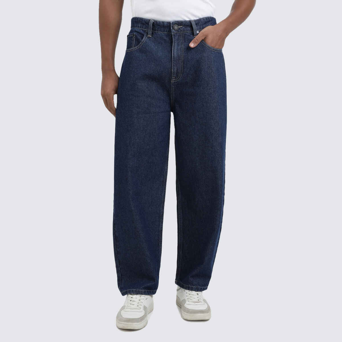 Bene Kleed Men's Baggy Fit Jeans | Blue - 36