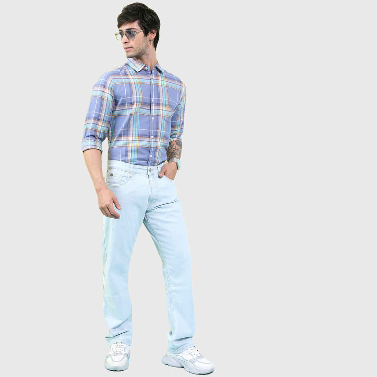 HIGHLANDER Men's Casual Shirt | Lavender - L