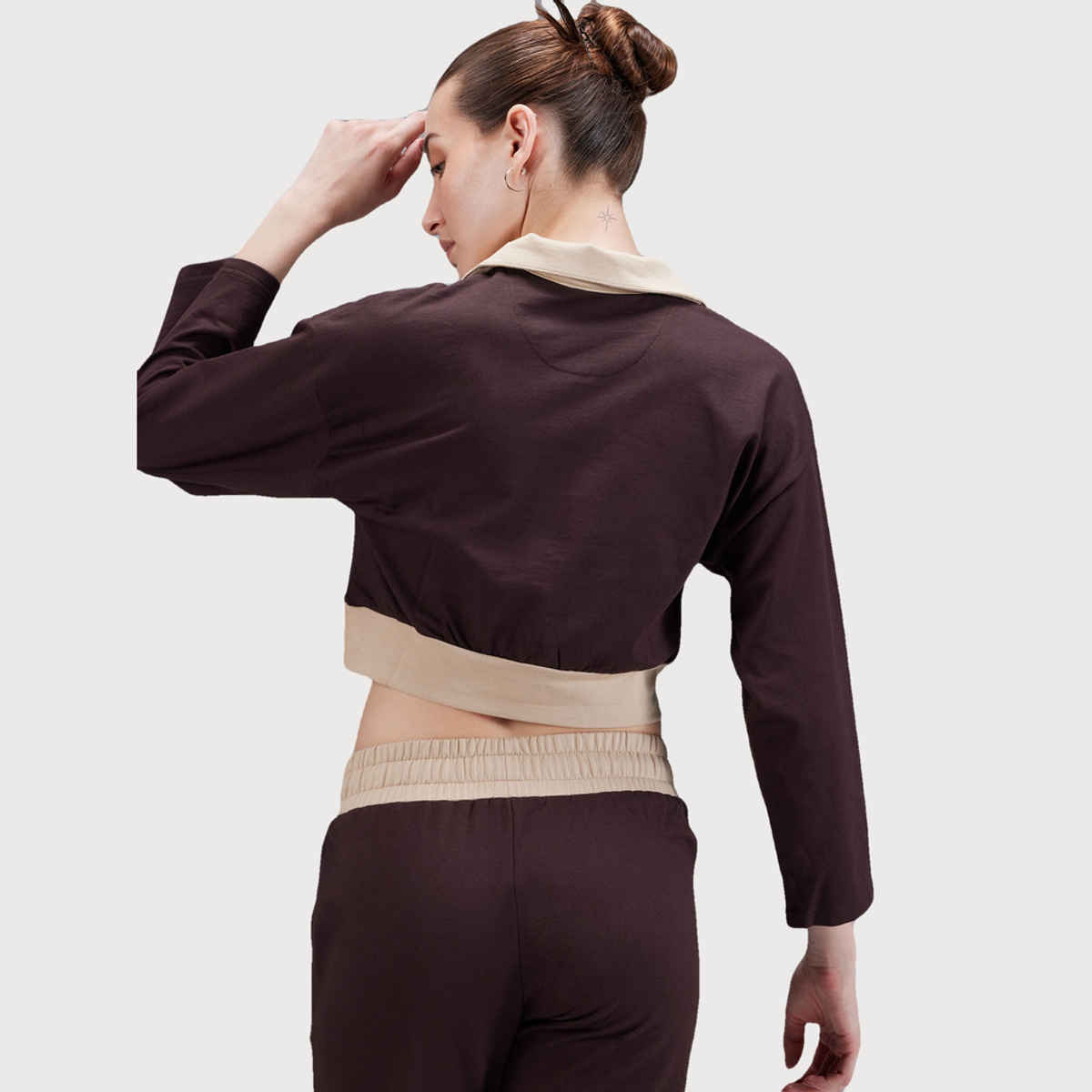 Cava Women's Polo Sweatshirt Boxy | Brown - L