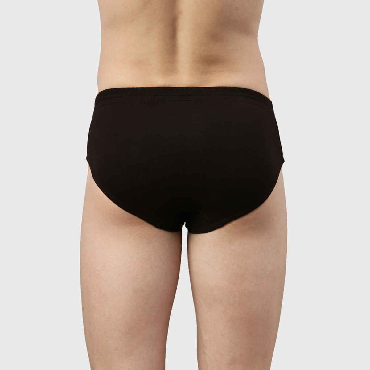 Dixcy Scott Men's Solid 100% Combed Cotton | Outer Elastic Waistband Brief | Multicolour - L