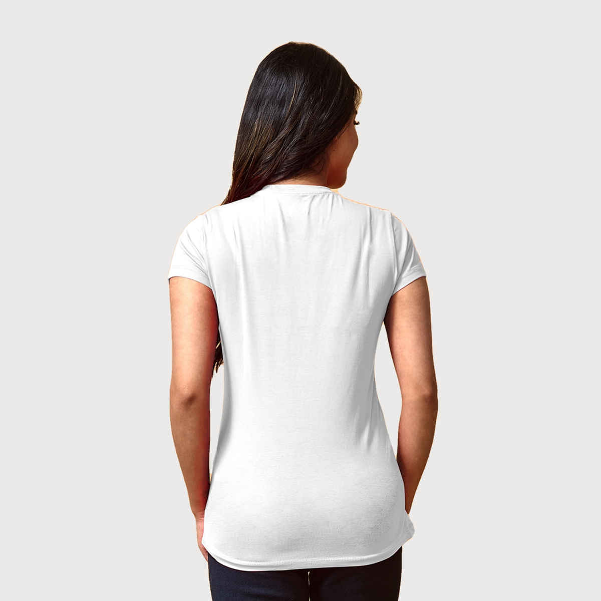 Lyra Women's T-shirt Round Neck Half Sleeve | White - S