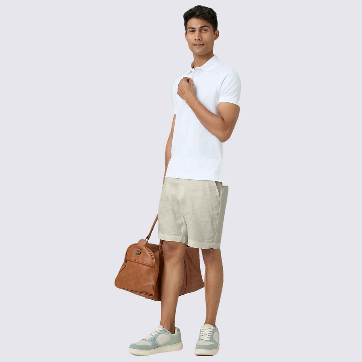 XYXX Nova Polo T-shirt - Polar White | Super Combed Cotton | XL