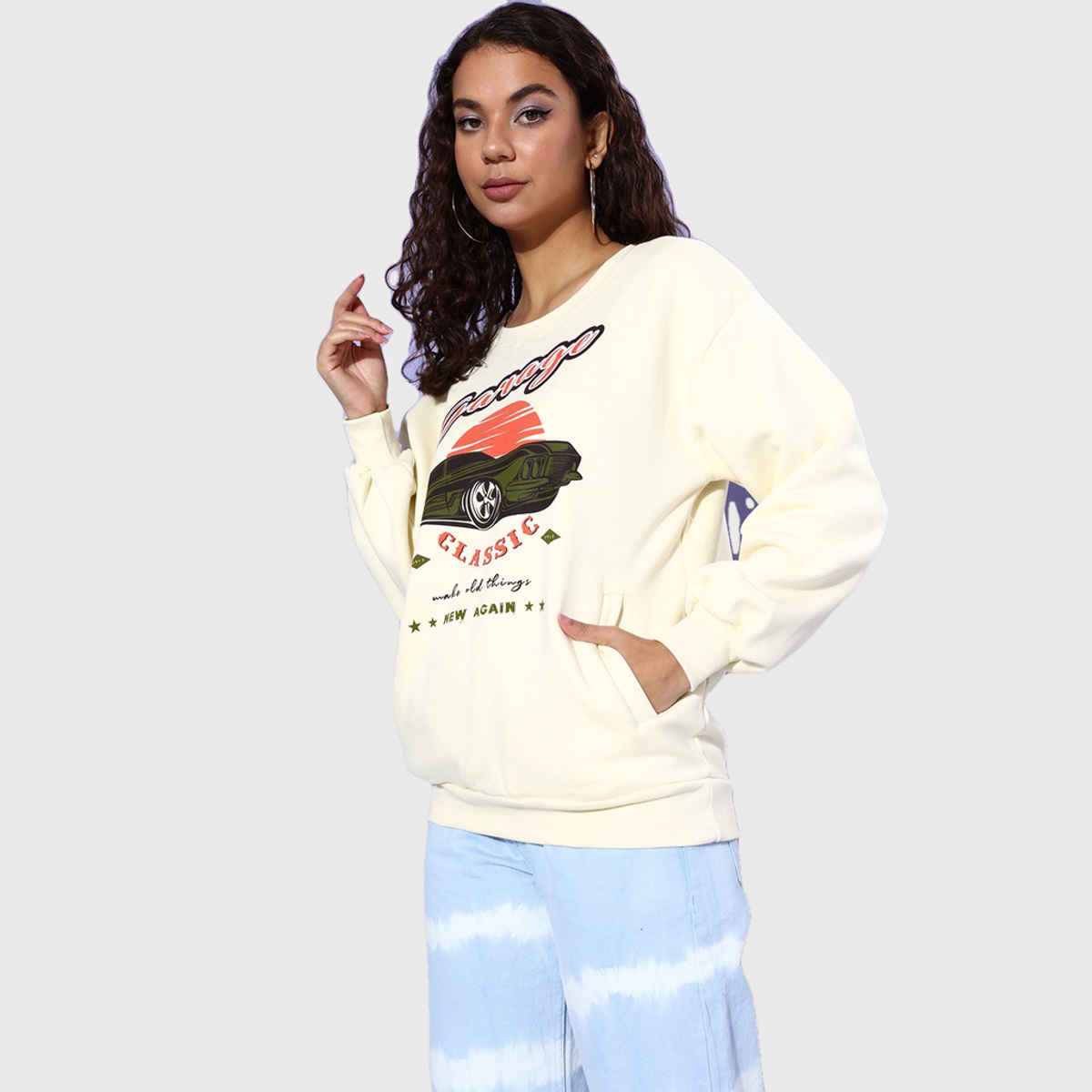 Dillinger Women's Sweatshirt | Dlwmnswt048W | White - M