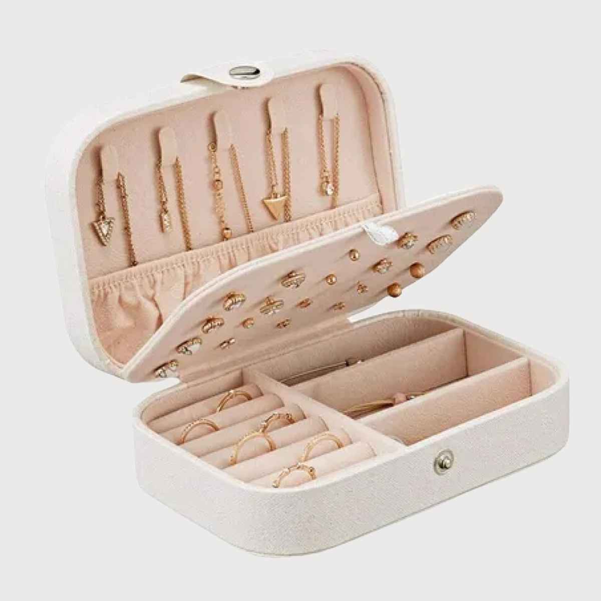Shining Diva Fashion Pu Leather Storage Case Jewellery Organisers Box for Women | Box1002