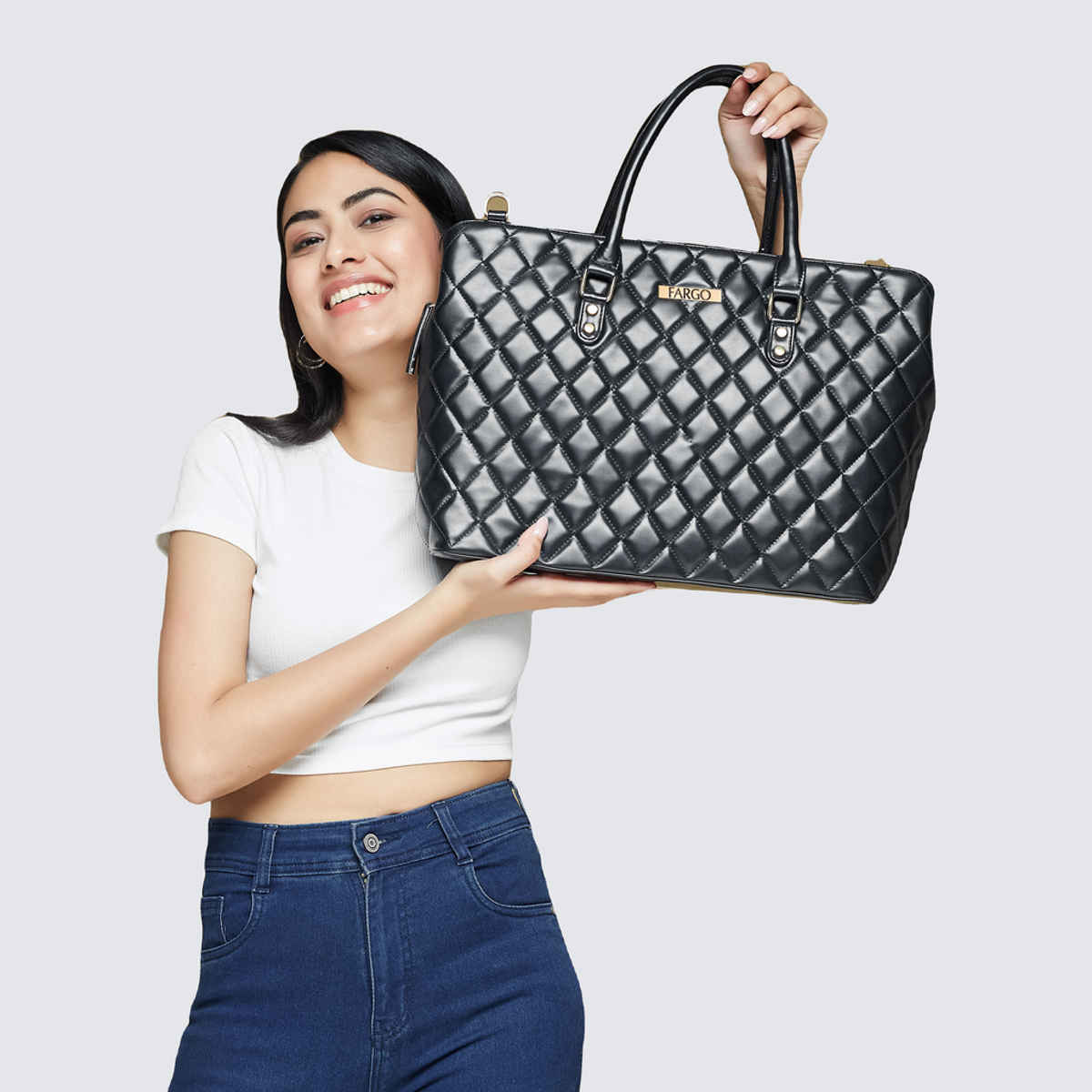 Fargo Women Classic Black Handbag