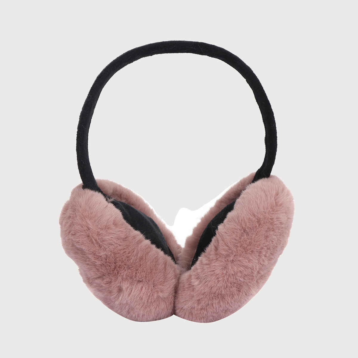 Fabseasons Unisex Solid Faux Fur Ear Muffs | Brown - Free Size