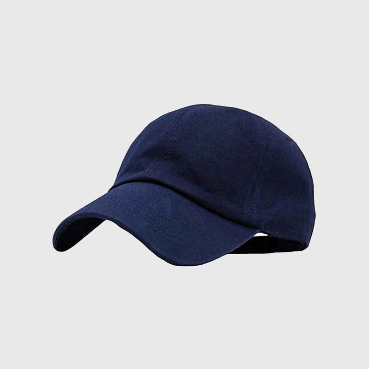 Infispace Pure Cotton Unisex Summer Sports Classic Cap Navy Color