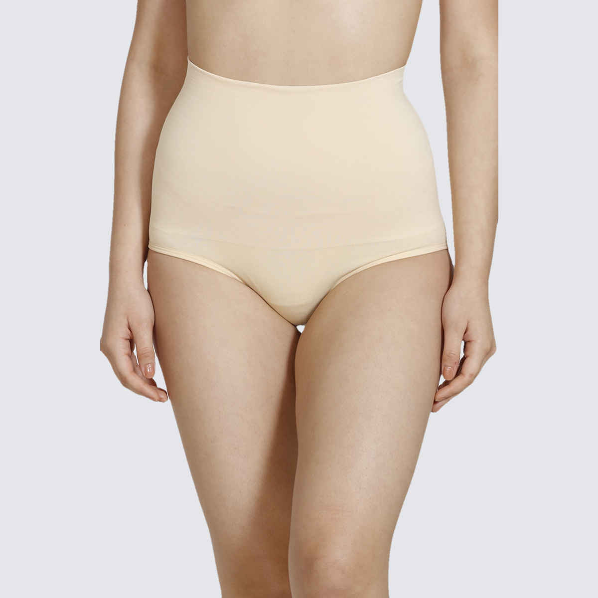 Zivame Women's Tummy Control Midwaist Hipster Panty | Skin - M