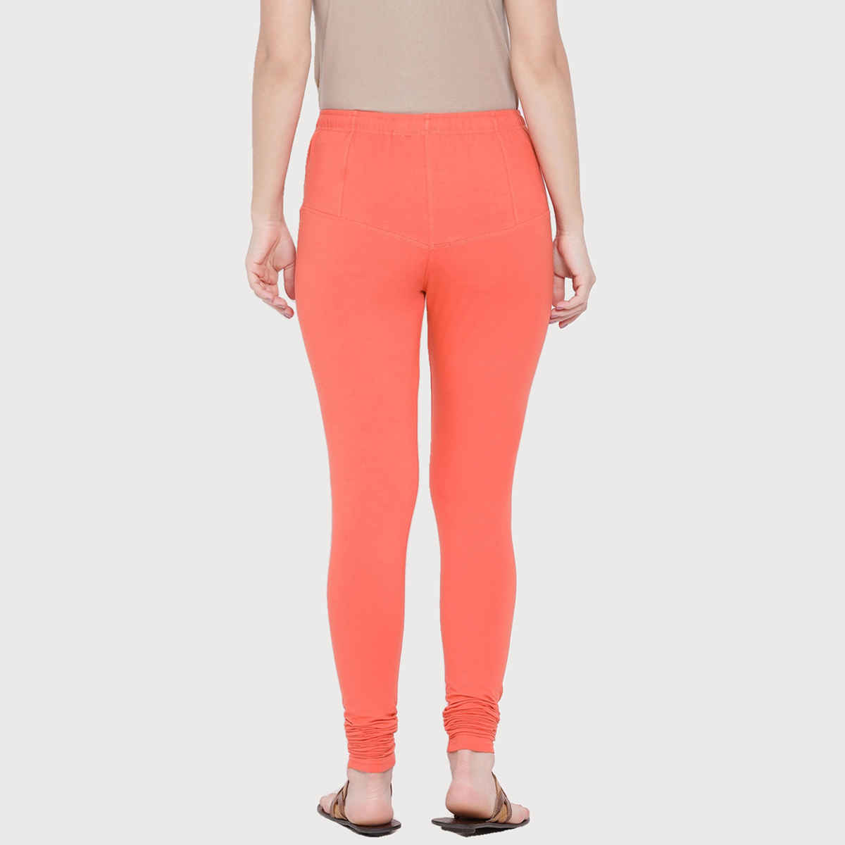 Rupa Softline Women's Churidar Leggings Style 1001 Scarlet - Free Size