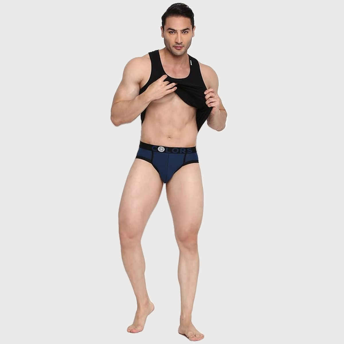 Rupa Colors Men's Mini Brief Style 107 Airforce Blue - 80 cm