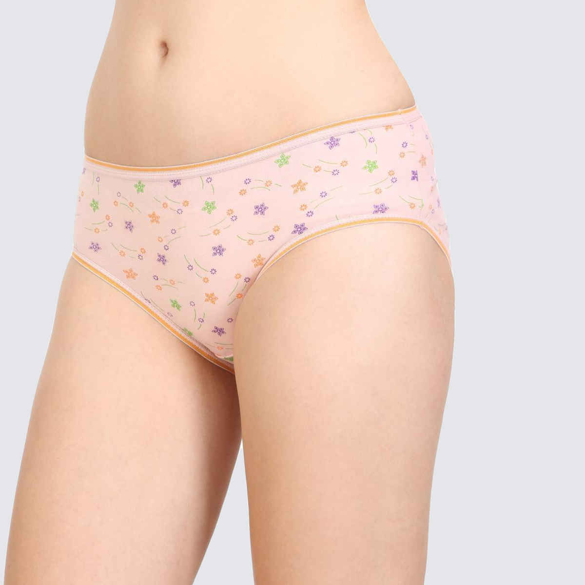 Bodycare Women Brief Panty Printed Premium Cotton Mid Rise | Assorted - 3XL
