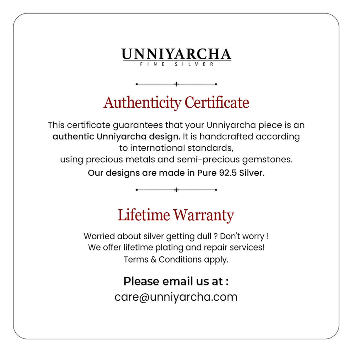 Unniyarcha 92.5 Silver Thread Evil Eye Bracelet