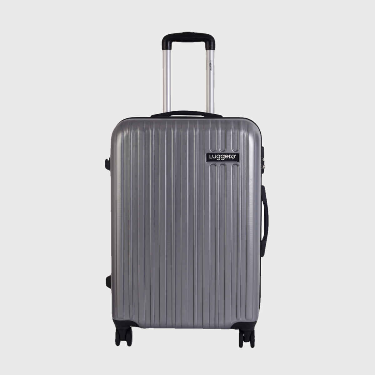 Luggero Classic Trolley Bag | Silver - M