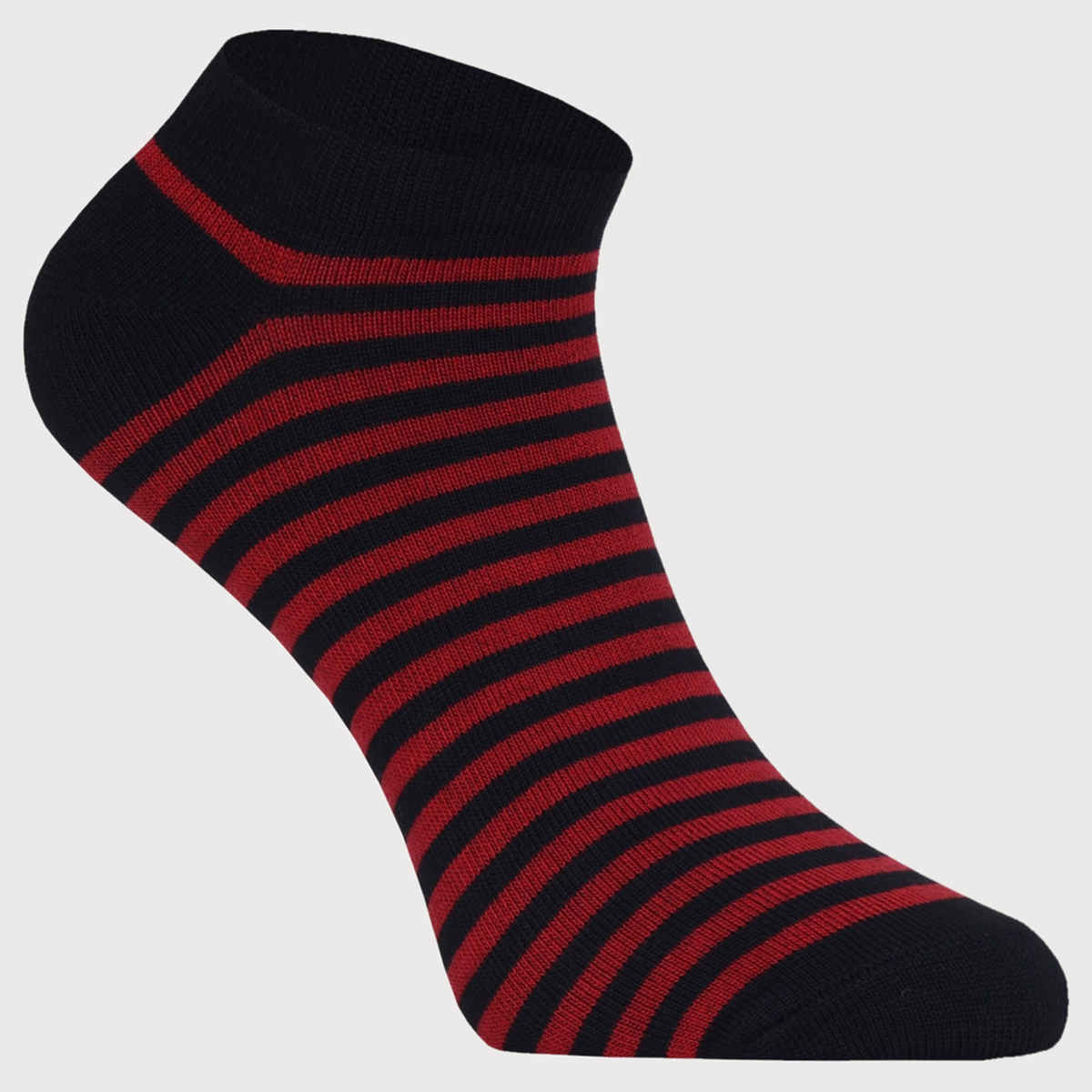 Beyond Unisex Striped Cotton Low Cut Socks | Assorted - Free Size