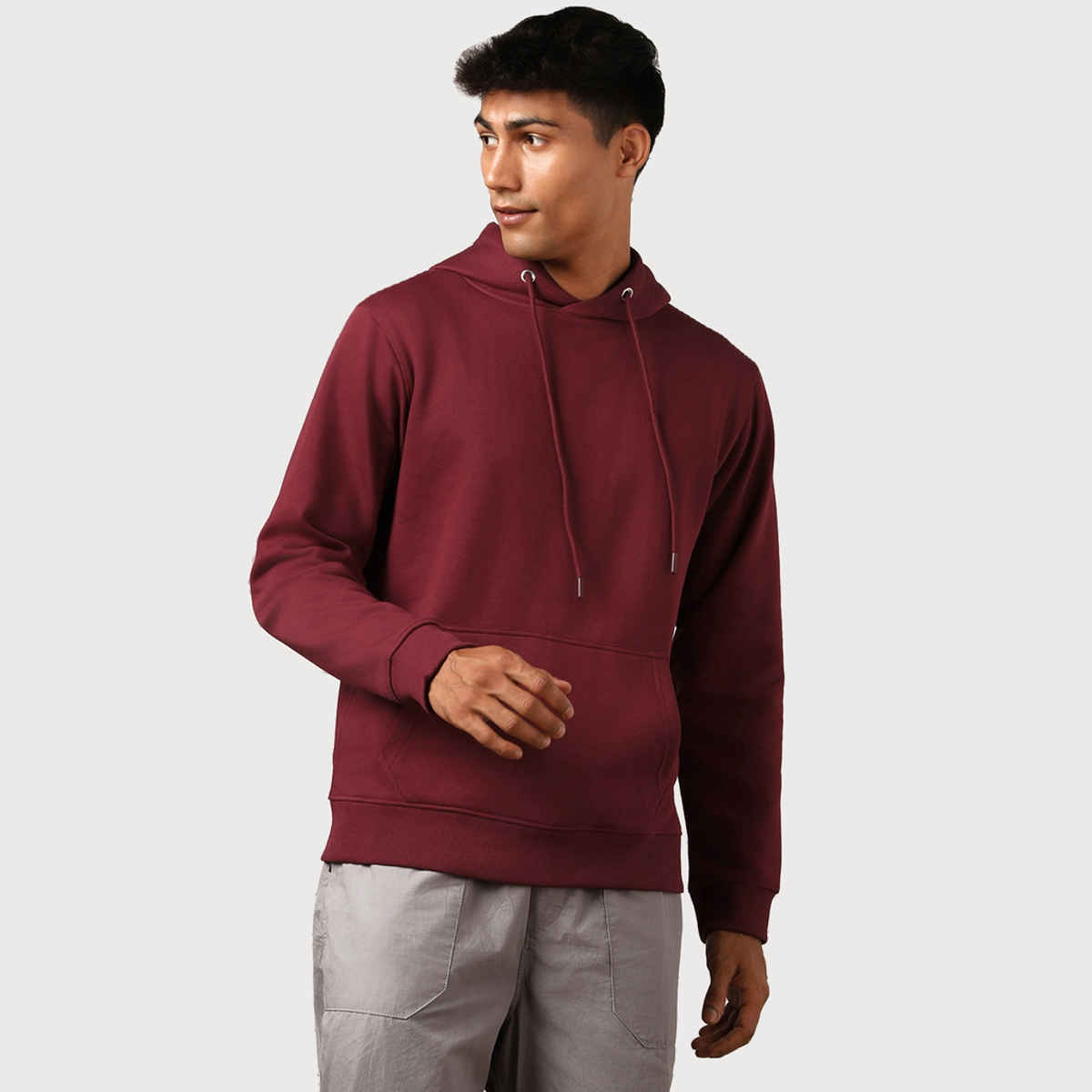 Nobero Men's Classic Hoodie | Maroon - XXL