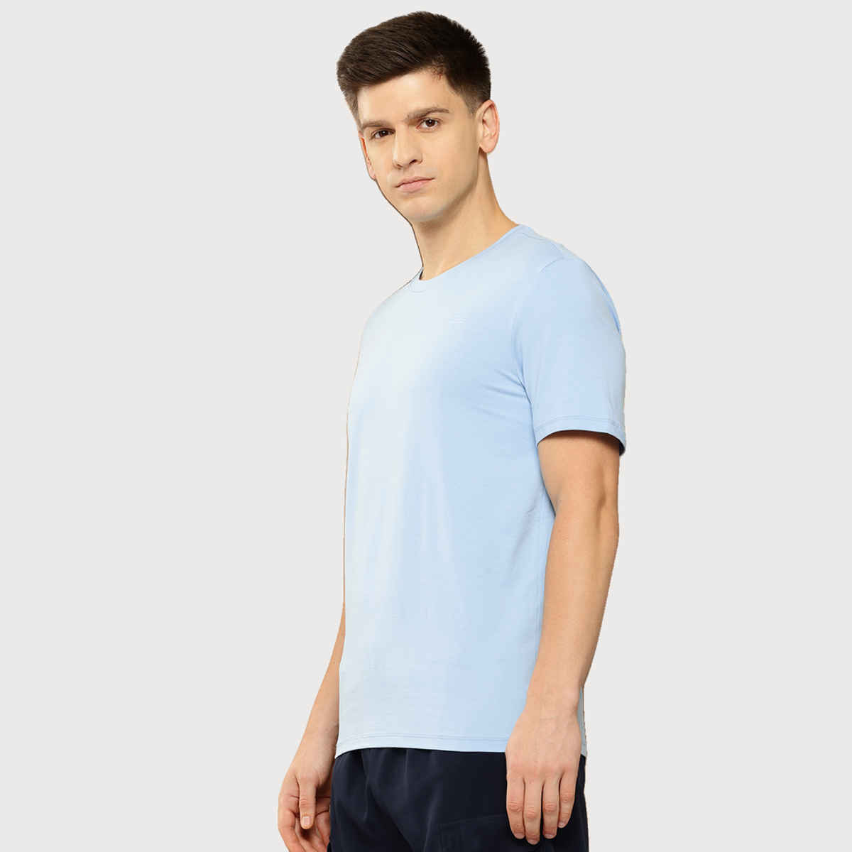 Alcis Men's Cotton Lycra Tee | Lapis Blue | XL
