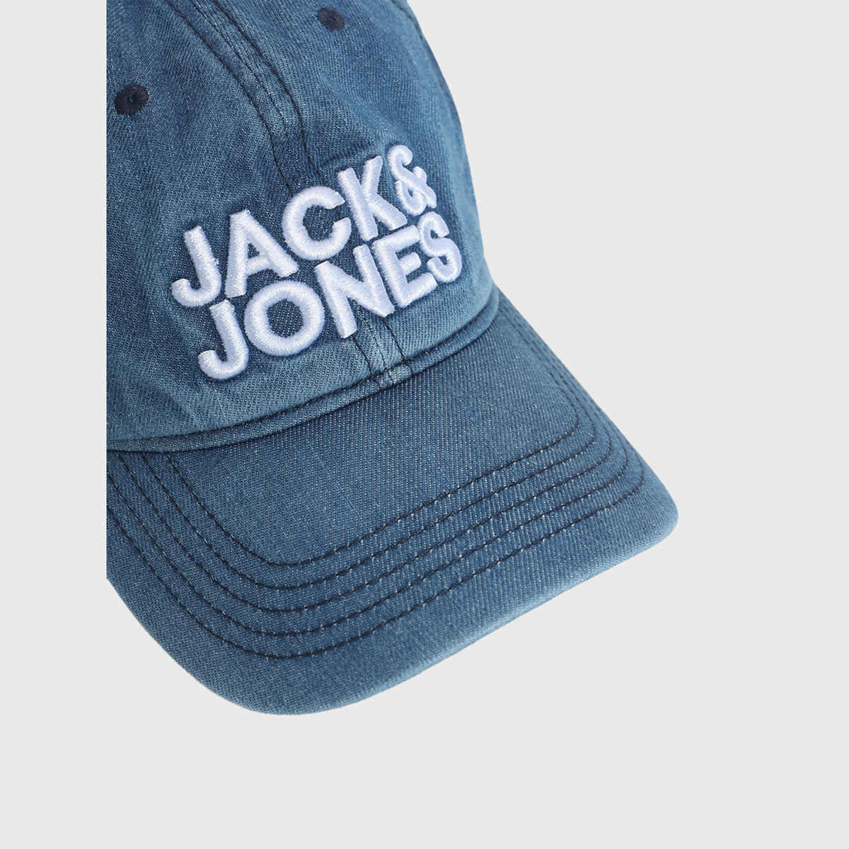 Jack & Jones Men's Classic Cotton Baseball Cap | Blue - One Size