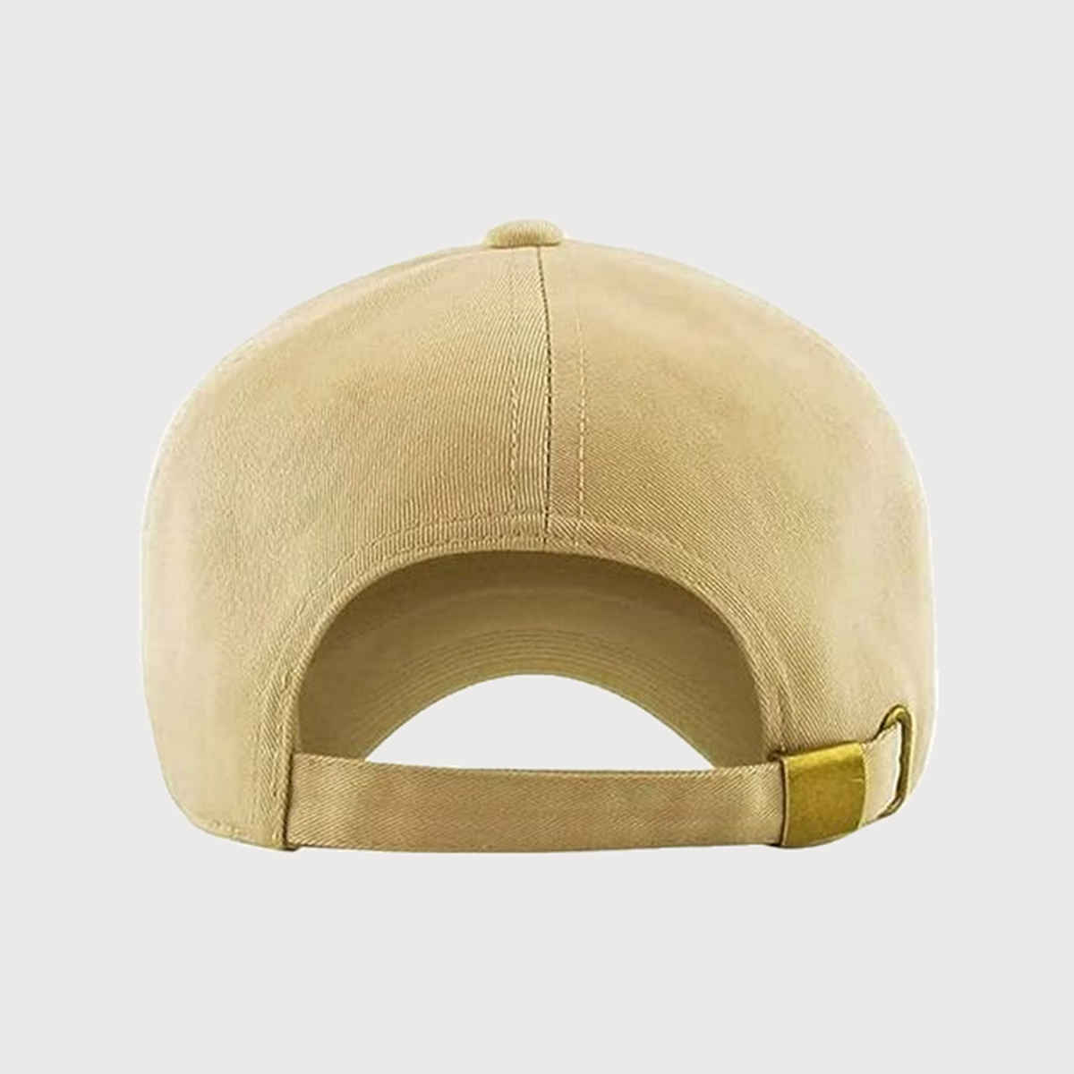 Infispace Pure Cotton Unisex Summer Sports Classic Cap Beige Color